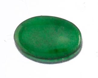 Unmounted 1.58 Ct Weight Cabochon Oval Cut Natural Apple Green Jadeite Jade