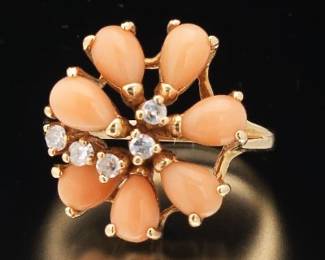 14K and Coral Ring
