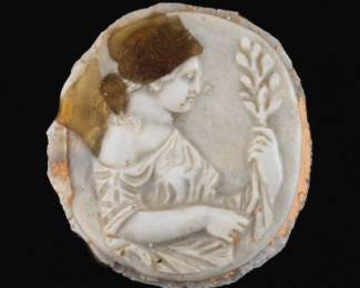 Rare Roman Glass Cameo, Roman Empire, Possibly Dating 1st2nd Century CE