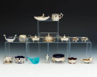 Group of Sterling Silver Salt Cellars