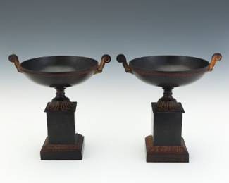 Pair of Neoclassical Style UrnForm Tazzas