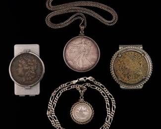 Exonumia Silver Jewelry Lot