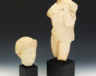 Two ClassicalStyle Sculptures, after Antiquity