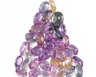 Multiple Unmounted 12.13 Ct Total Weight Natural Multi Color Sapphires