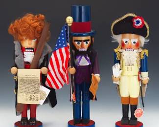 Three American President Steinbach Nutcrackers
