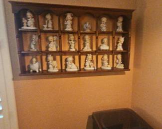 Precious Moments With Display Shelf