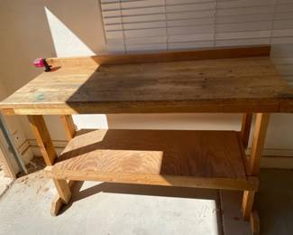 Solid Wood Work Bench