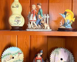 Collectible figures and art pieces