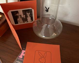 Playboy decanter and vintage photos 