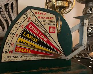 Antique egg sizing scale