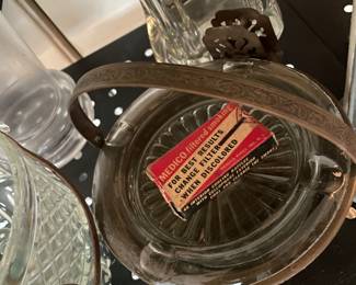 Antique pipe holder and ashtray