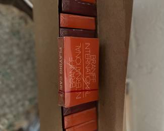 A full box of unopened Braniff playing cards!