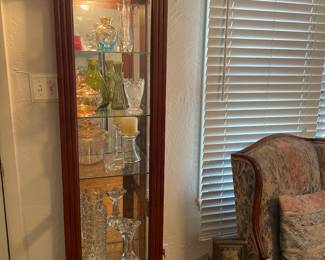 Lighted curio cabinet
