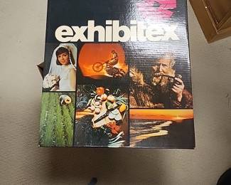 Exhibited huge vintage box with some contents