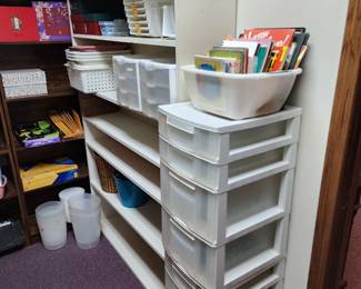 Shelving and storage containers 