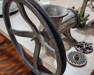 Antique meat grinder