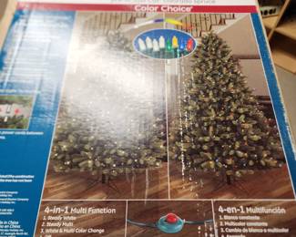 Brand new Christmas tree 7 1/2 feet tall and lighted