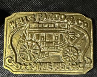 Wellsfargo & Co brass buckle