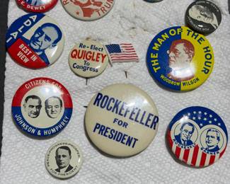 Vintage Presidential pins