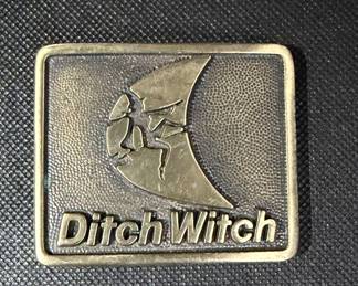 Ditch Witch Brass Belt buckle