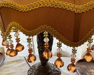 Heavy brass base lamp