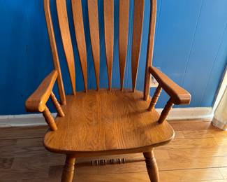 Captains chair for oak dining table
