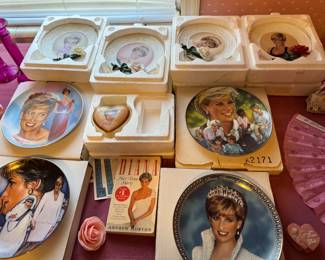 Princess Diana collection plates , books ,