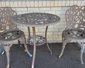 Cast iron bistro set $150