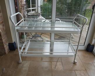 Metal Glass Cart