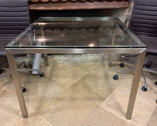 Chrome Glass Table