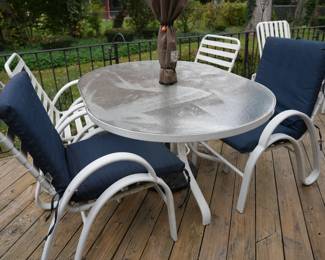 Patio Furniture and there are pads Around the house