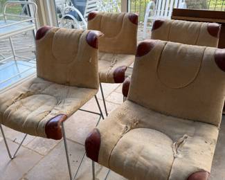 MCM Chairs, as you can see the covers need to be refreshed or replaced