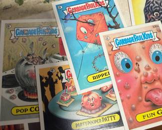 Garbage Pail Kids Trading Cards, a few hundred of them here