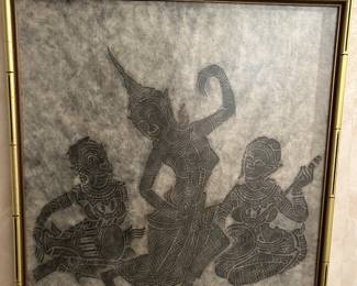 Thai Temple Art "Rubbing on Rice Paper"