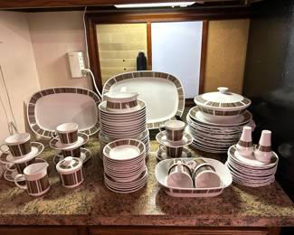 Vintage Noritake Progression "Newell" Dinnerware and Serving Pieces.
