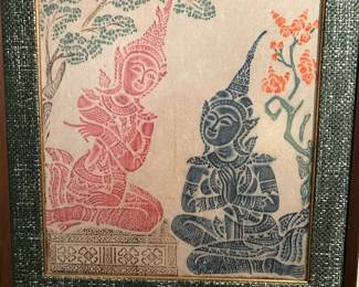 Thai Temple Art "Rubbing on Rice Paper"