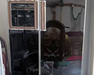 this refrigerator. It has a side freezer very nice. We're selling this one for $150. It is a little older but it is running great. The owner has been using it. It is nice.