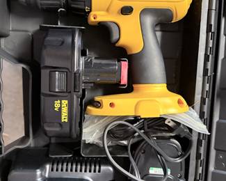 Dewalt drll/2 batteties, there are two of these drills one in the garage upstairs and one in the garage workshop downstairs they are identical