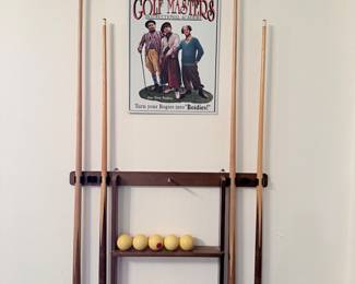 this goes with the game table the price on the game table with this rack, pool sticks and balls is 600. It includes four chairs 3/ in 1 game table. This item will only go to 25% off second day.