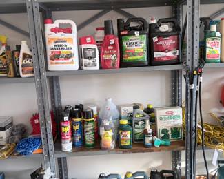 antifreeze the bottom shelf is all antifreeze. It's in the upstairs garage.