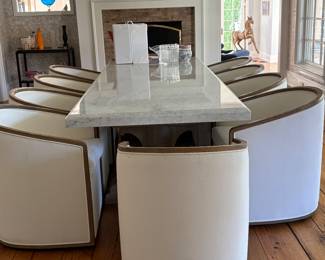 Restoration Hardware 17th Century Marble top dining table