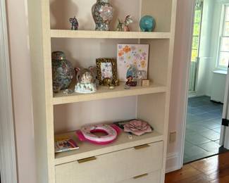 Restoration Hardware Burke Raffia Bookcase