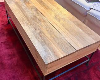 Wood coffee table