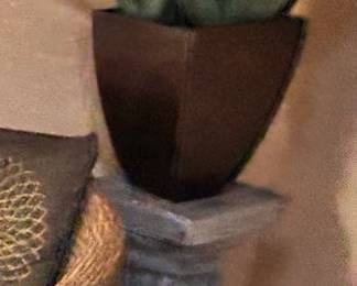 Artificial Agave Plant with pedestal stand