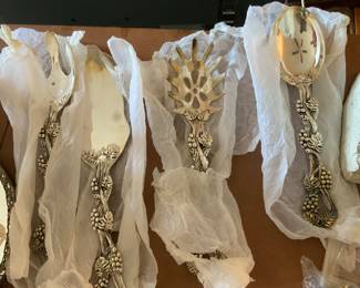 Godinger Silver Plated Salad Serving Set of 4