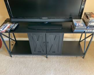 Black Metal TV Stand