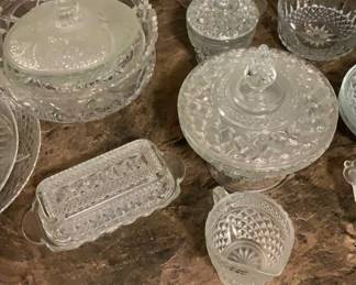 Vintage Cut Crystal Glassware Set