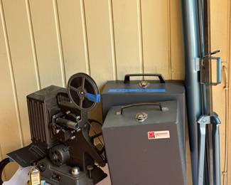 Kodak M60 projector, readymatic model 1 and screen.