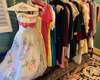 Ladies’ clothing, vintage dresses