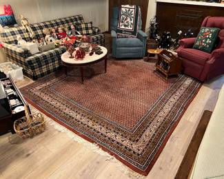 Chairs, coffee table, rug, sofa